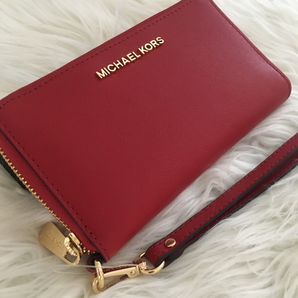 Firm ✨Michael Kors jet set Large flat phone wallet - Picture 6 of 8